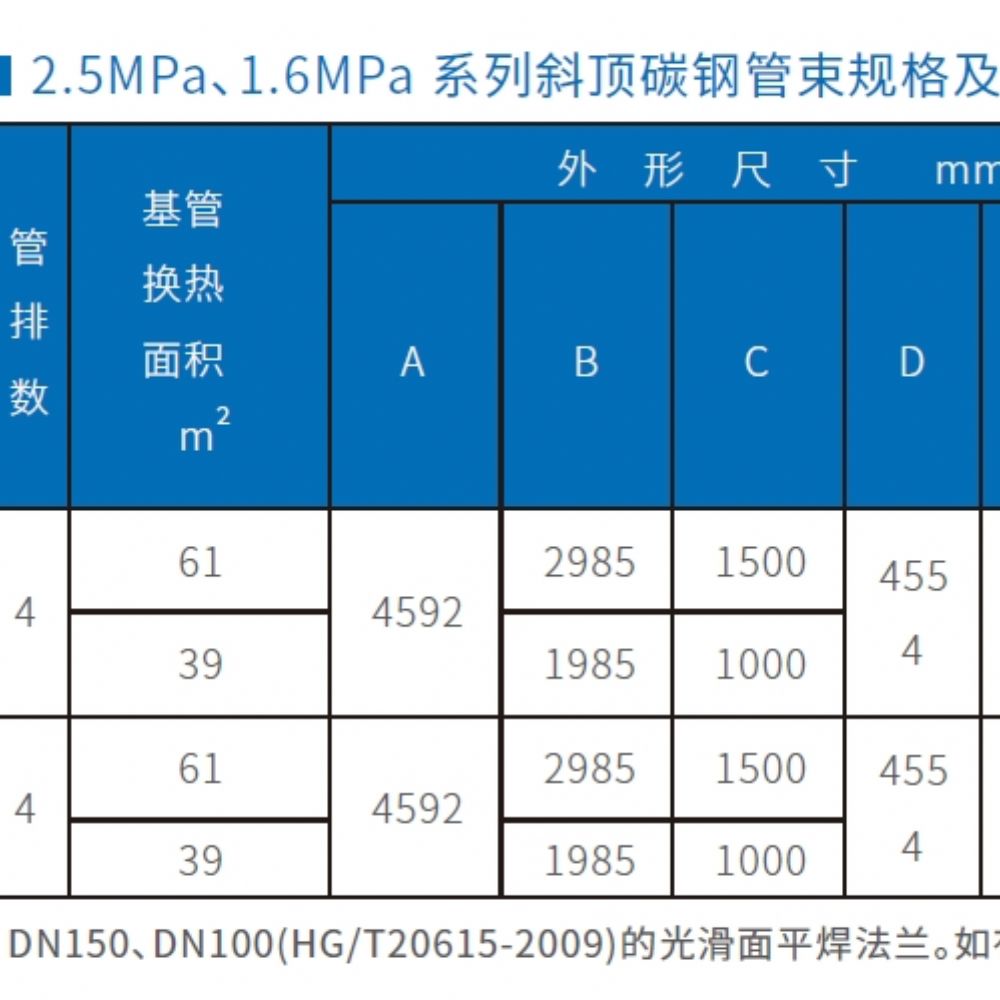 斜顶管束外形图